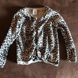 Gymboree toddler girls leopard cardigan